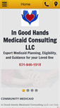 Mobile Screenshot of ingoodhandsmedicaid.com
