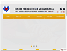 Tablet Screenshot of ingoodhandsmedicaid.com